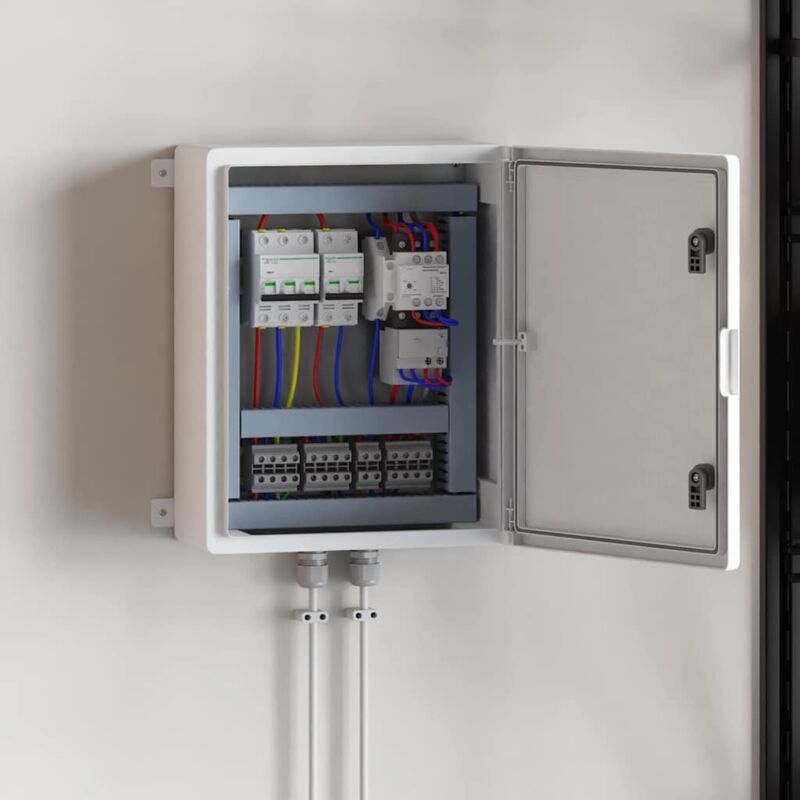 foto del prodotto vidaxl armadio di controllo ip65 impermeabile grigio 40x24x50 cm plastica abs