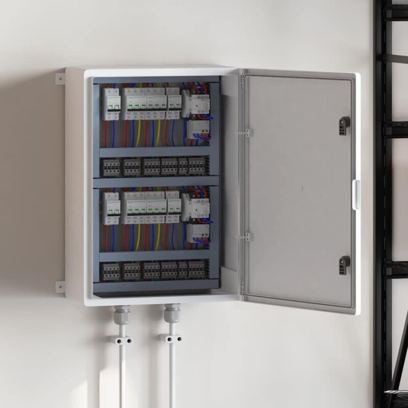 foto del prodotto vidaxl armadio di controllo ip65 impermeabile grigio 50x24,5x70 cm plastica abs