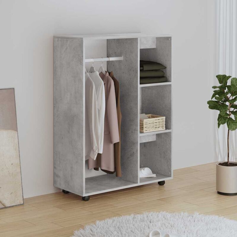 foto del prodotto vidaxl armadio grigio cemento 80x40x110 cm in truciolato