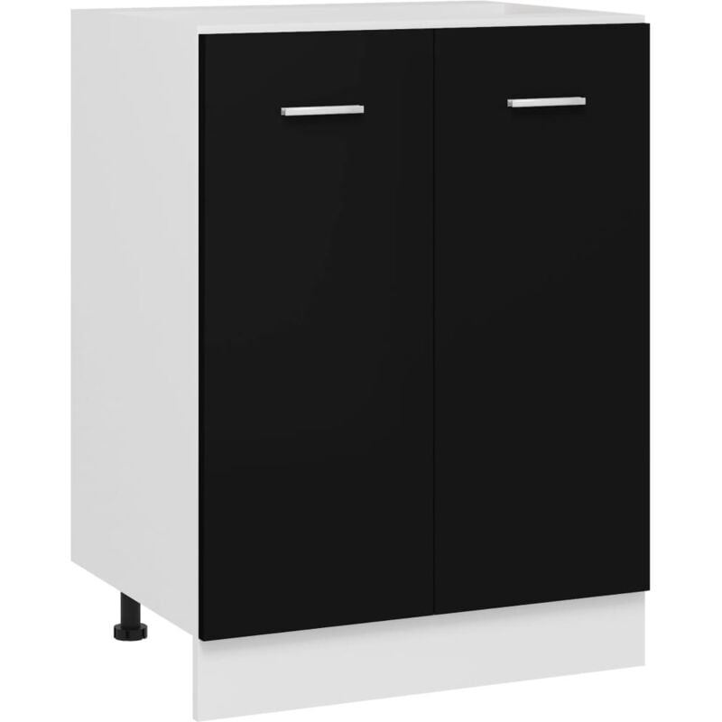 foto del prodotto vidaxl armadio inferiore nero 60x46x81,5 cm in legno multistrato