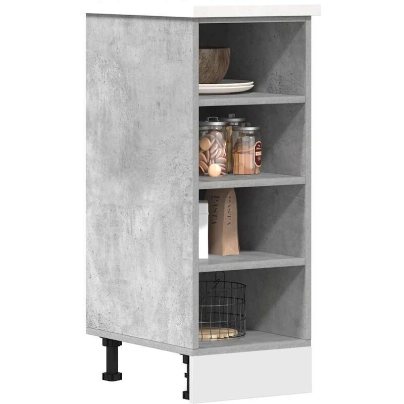 foto del prodotto vidaxl armadio inferiore riga grigio cemento 30x44,5x81,5 cm