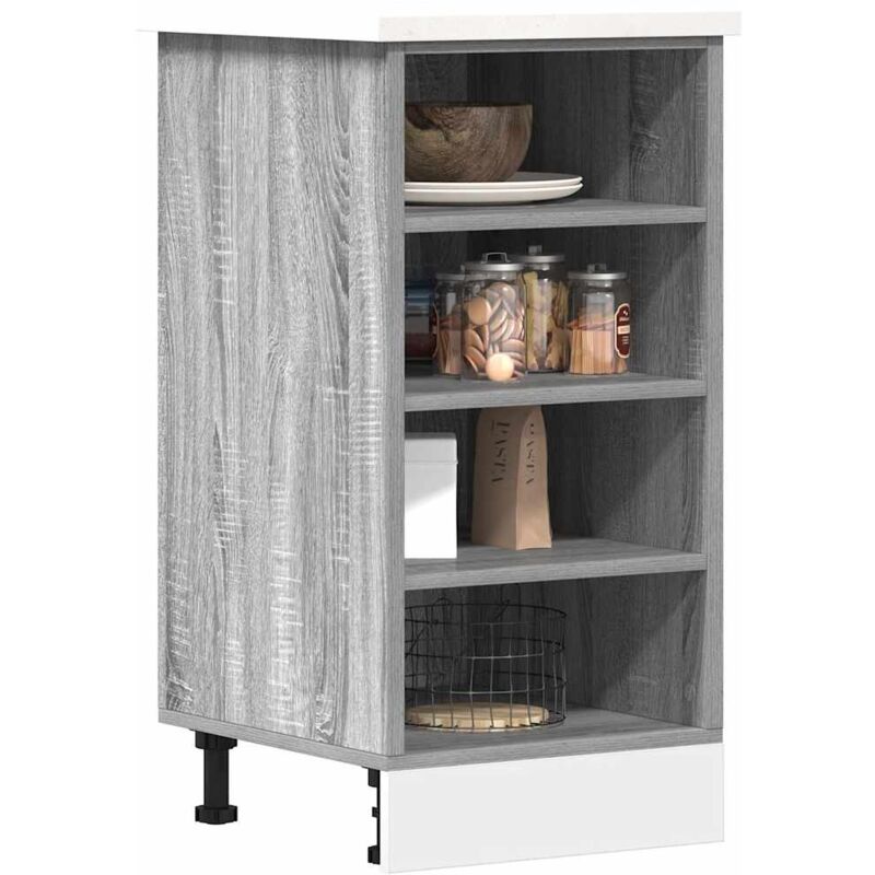 foto del prodotto vidaxl armadio inferiore riga grigio sonoma 40x44,5x81,5 cm