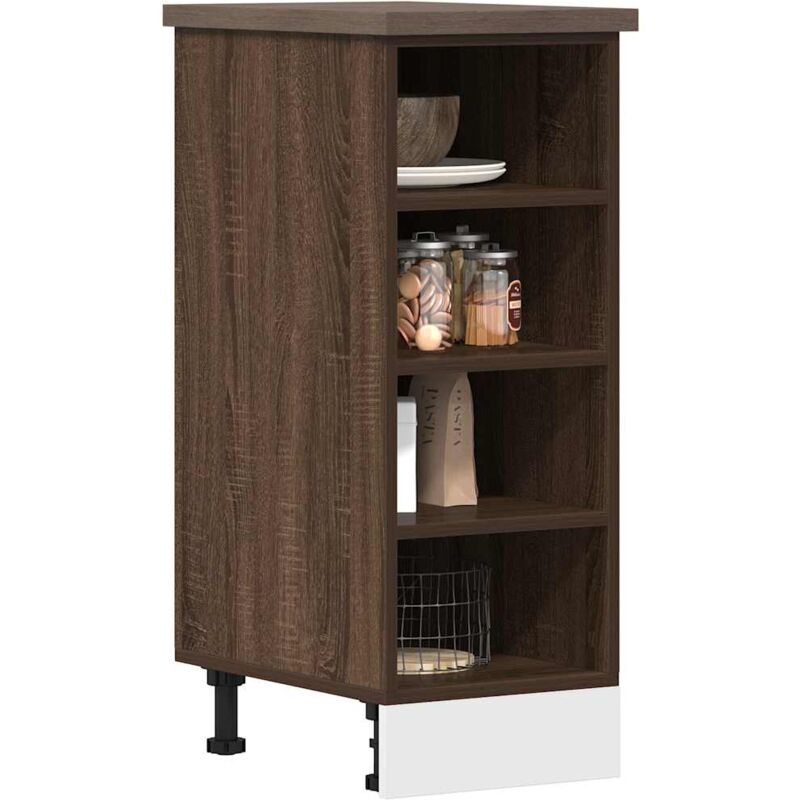 foto del prodotto vidaxl armadio inferiore riga rovere marrone 30x44,5x81,5 cm