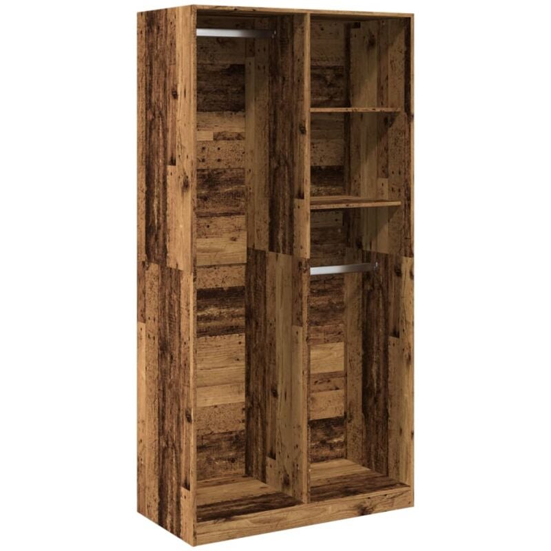 foto del prodotto vidaxl armadio legno antico 100x50x200 cm in legno multistrato