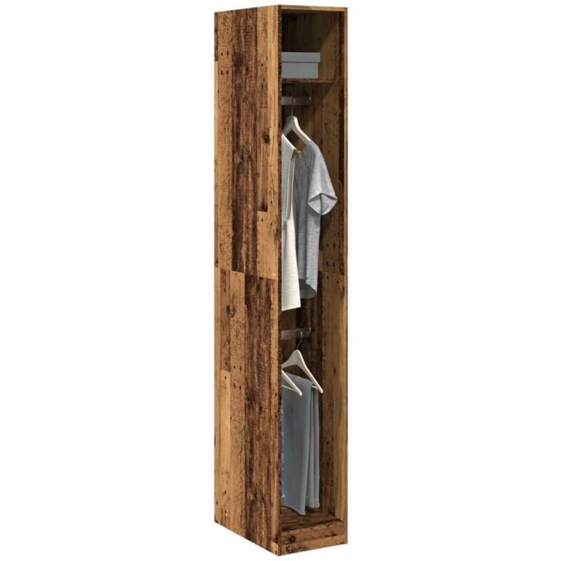 foto del prodotto vidaxl armadio legno antico 30x50x200 cm in legno multistrato