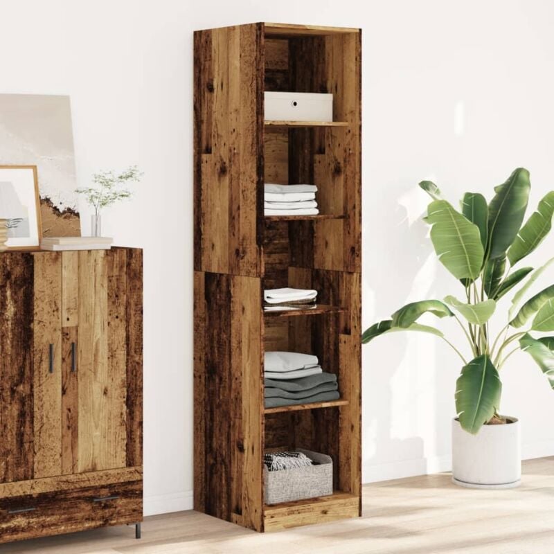 foto del prodotto vidaxl armadio legno antico 50x50x200 cm in legno tecnico