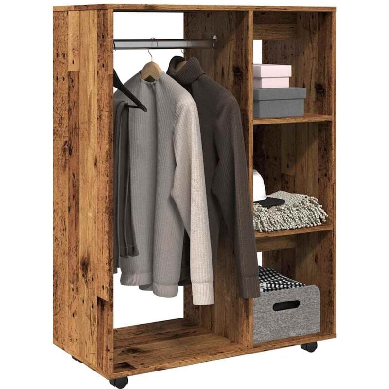 foto del prodotto vidaxl armadio legno antico 80x40x110 cm in legno multistrato