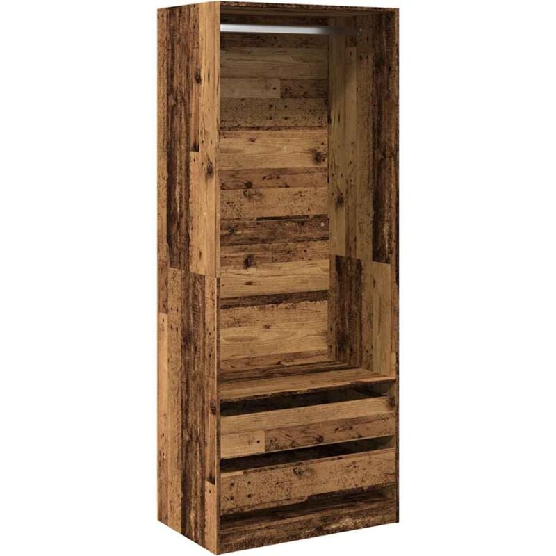 foto del prodotto vidaxl armadio legno antico 80x50x200 cm in legno multistrato