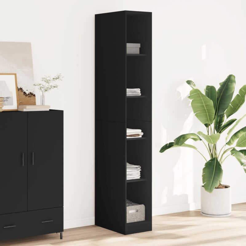 foto del prodotto vidaxl armadio nero 30x50x200 cm in legno tecnico