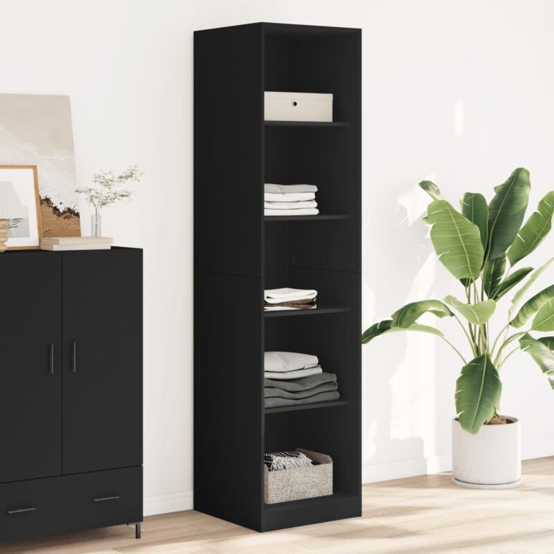 foto del prodotto vidaxl armadio nero 50x50x200 cm in legno tecnico