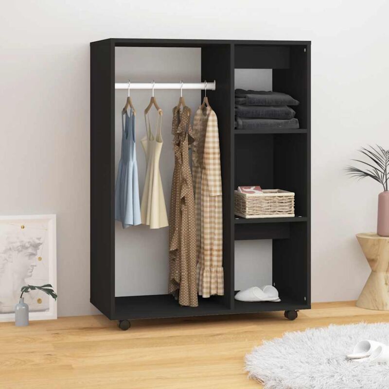foto del prodotto vidaxl armadio nero 80x40x110 cm in truciolato