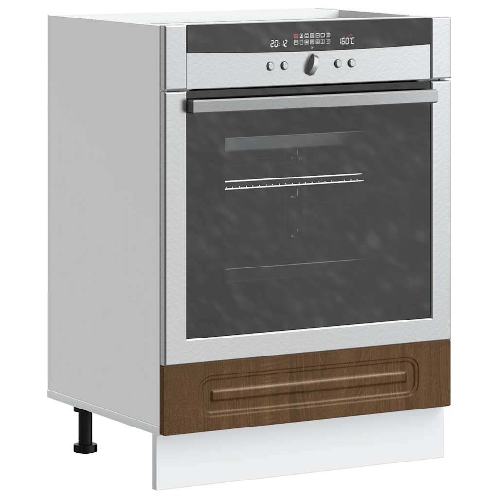 foto del prodotto vidaxl armadio per forno kalmar rovere marrone in legno multistrato