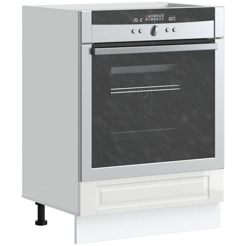 foto del prodotto vidaxl armadio per forno porto bianco lucido in legno multistrato