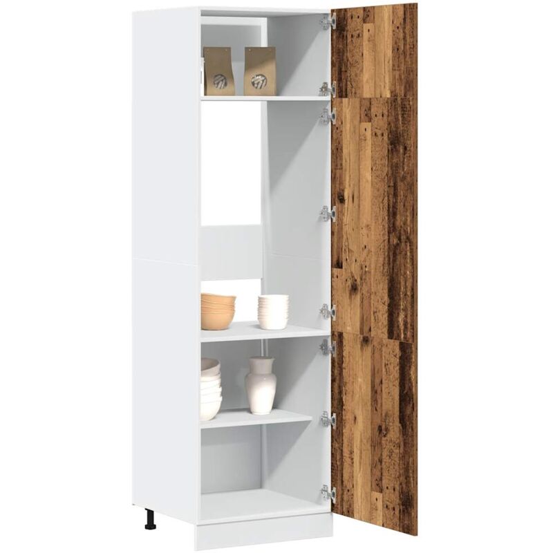 foto del prodotto vidaxl armadio per frigo lyon legno antico 60x57x207 cm