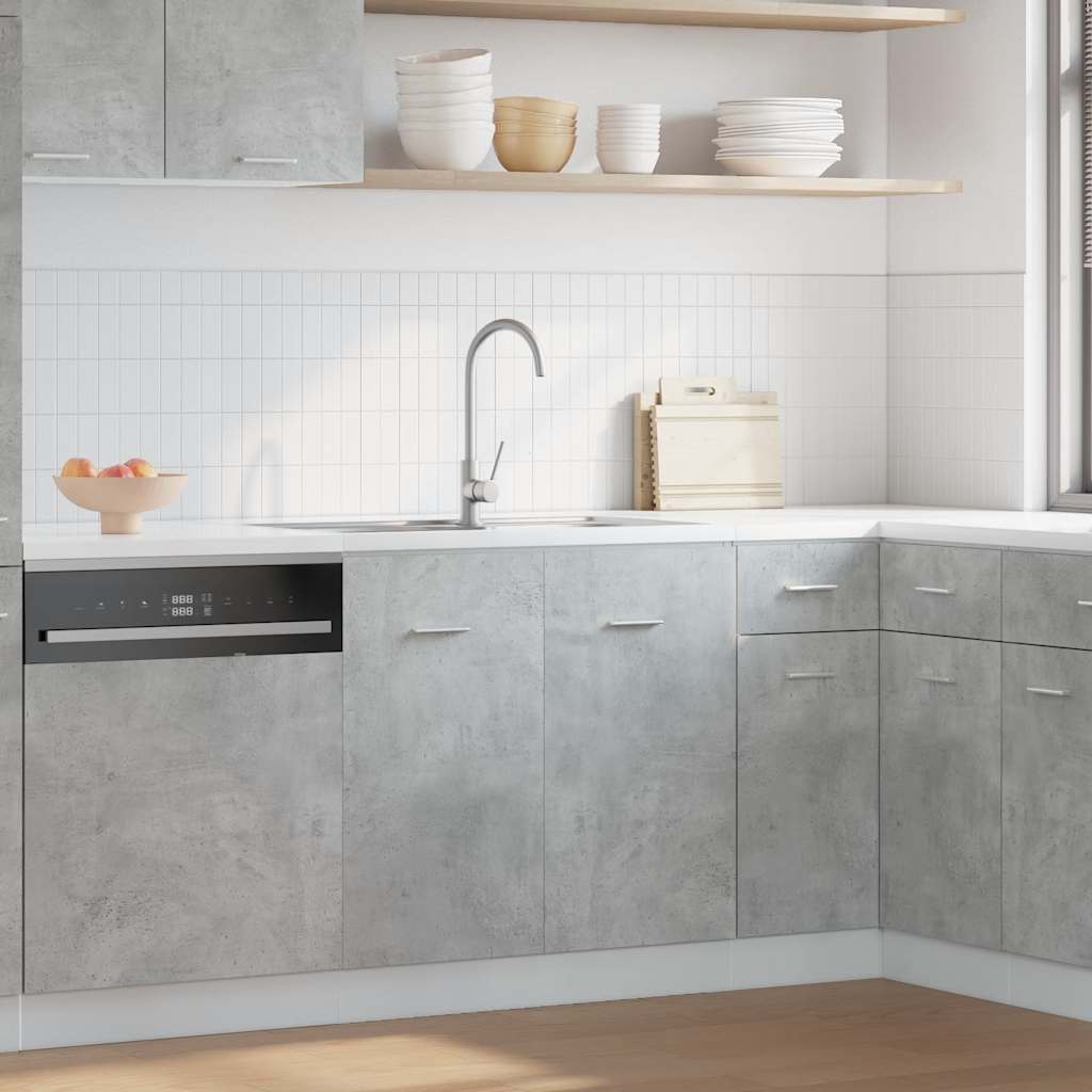 foto del prodotto vidaxl armadio per lavabo lyon grigio cemento 80x46x81,5 cm in