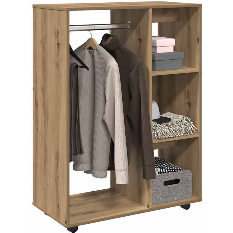 foto del prodotto vidaxl armadio rovere artigianale 80x40x110 cm in legno multistrato