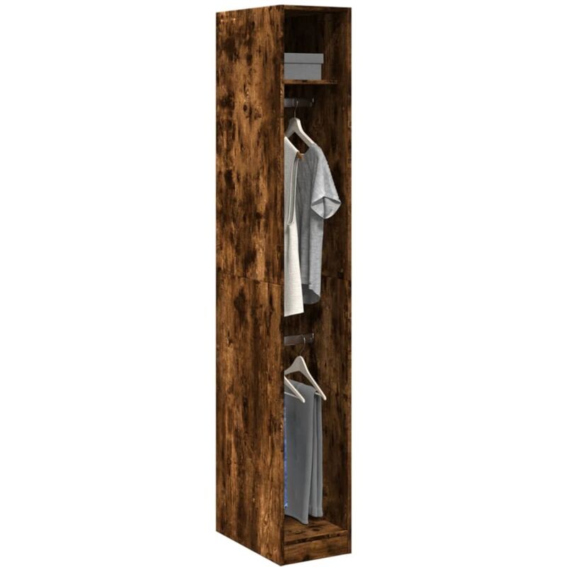 foto del prodotto vidaxl - armadio rovere fumo 30x50x200 cm in legno multistrato