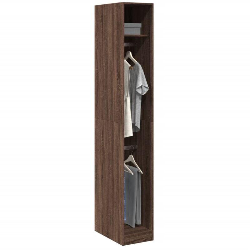 foto del prodotto vidaxl armadio rovere marrone 30x50x200 cm in legno multistrato