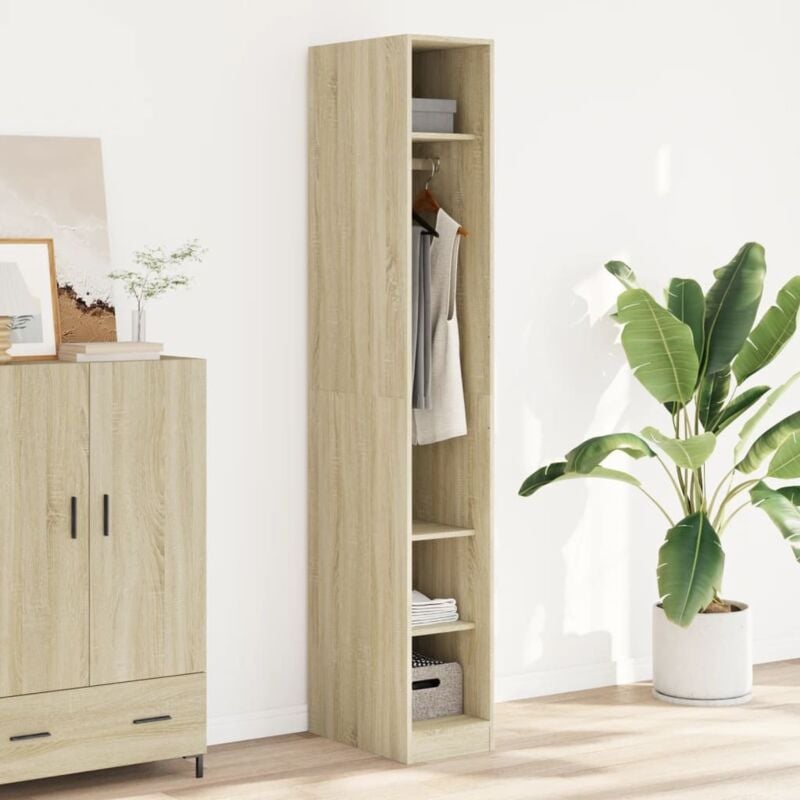 foto del prodotto vidaxl armadio rovere sonoma 30x50x200 cm in legno multistrato