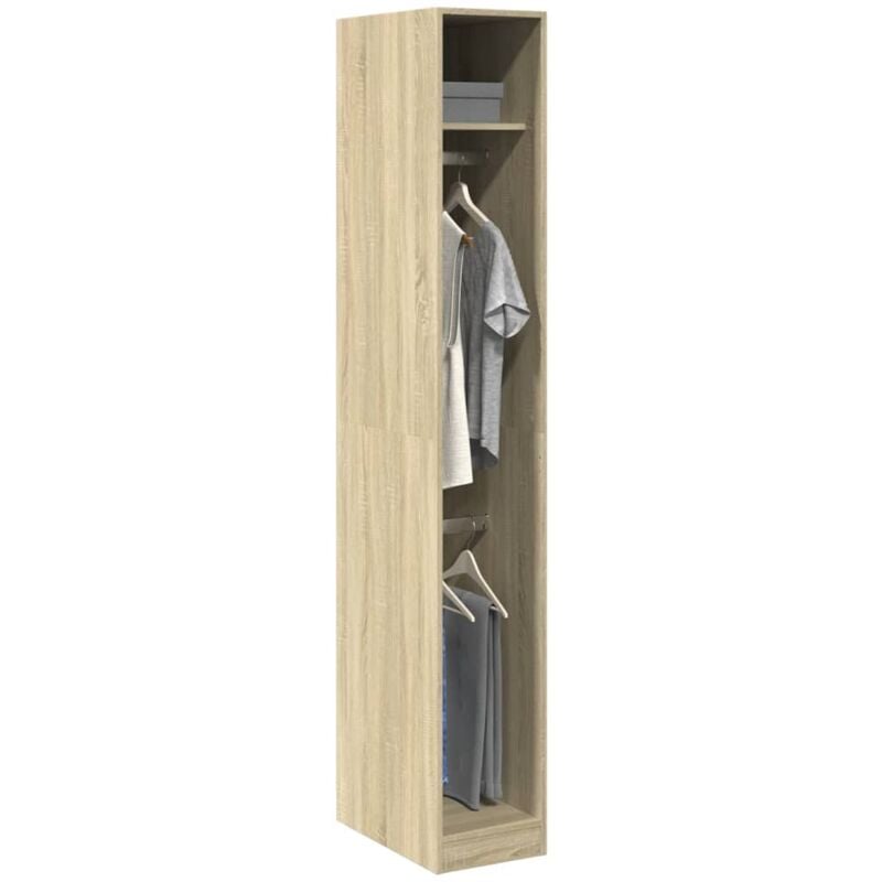 foto del prodotto vidaxl armadio rovere sonoma 30x50x200 cm in legno multistrato