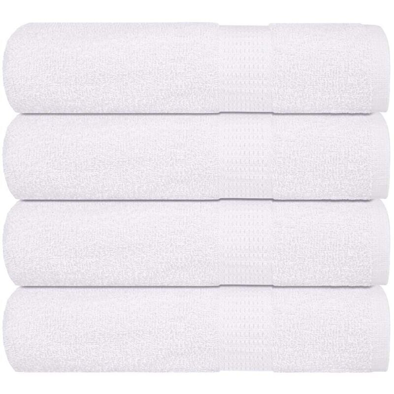 foto del prodotto vidaxl asciugamani da bagno 4 pz bianchi 100x150cm 360g m 100 cotone