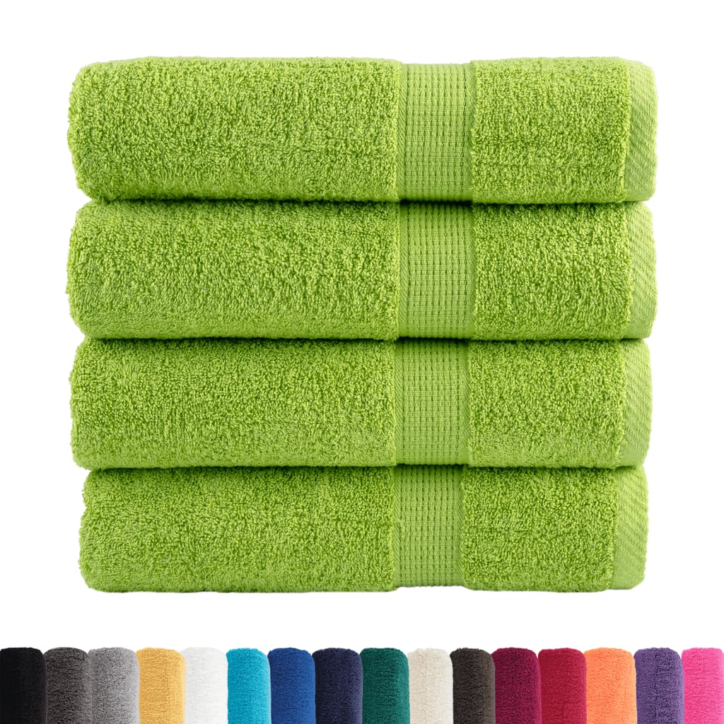 foto del prodotto vidaxl asciugamani da doccia solund 4 pz mela 70x140 cm 600 g/m²