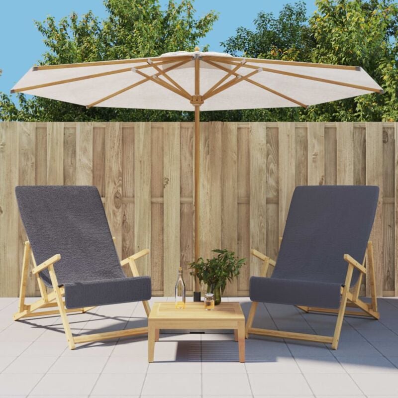 foto del prodotto vidaxl asciugamani da spiaggia 2 pz antracite 60x135cm tessuto 400 gsm