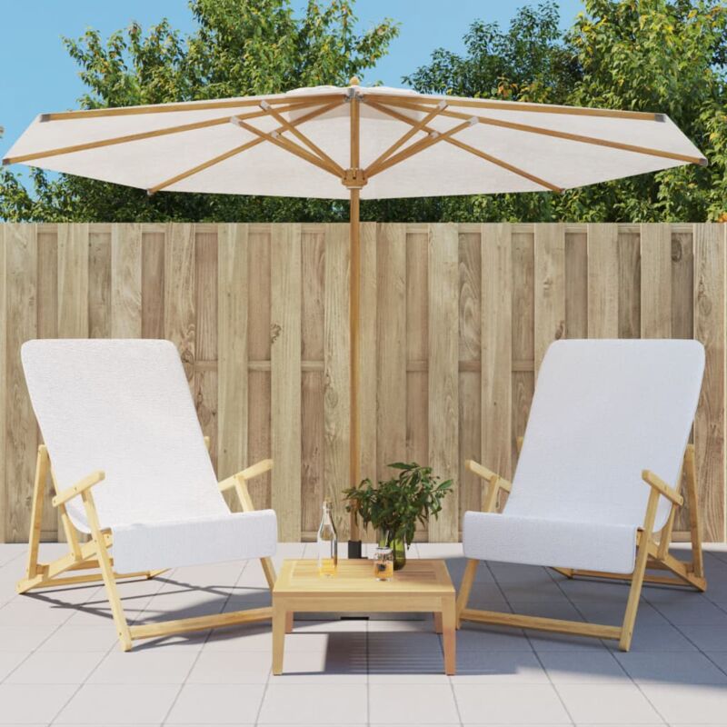 foto del prodotto vidaxl asciugamani da spiaggia 2 pz bianchi 60x135 cm tessuto 400 gsm