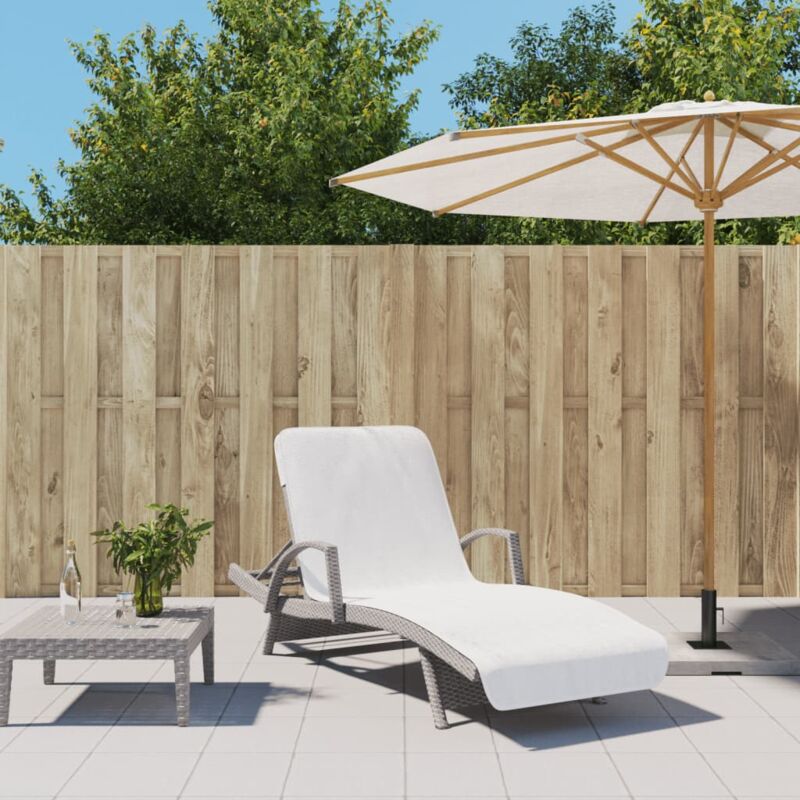 foto del prodotto vidaxl asciugamani da spiaggia 2 pz bianchi 75x200 cm tessuto 400 gsm
