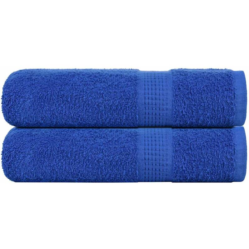 foto del prodotto vidaxl asciugamani doccia 2 pz blu 70x140 cm 360 g m 100 cotone