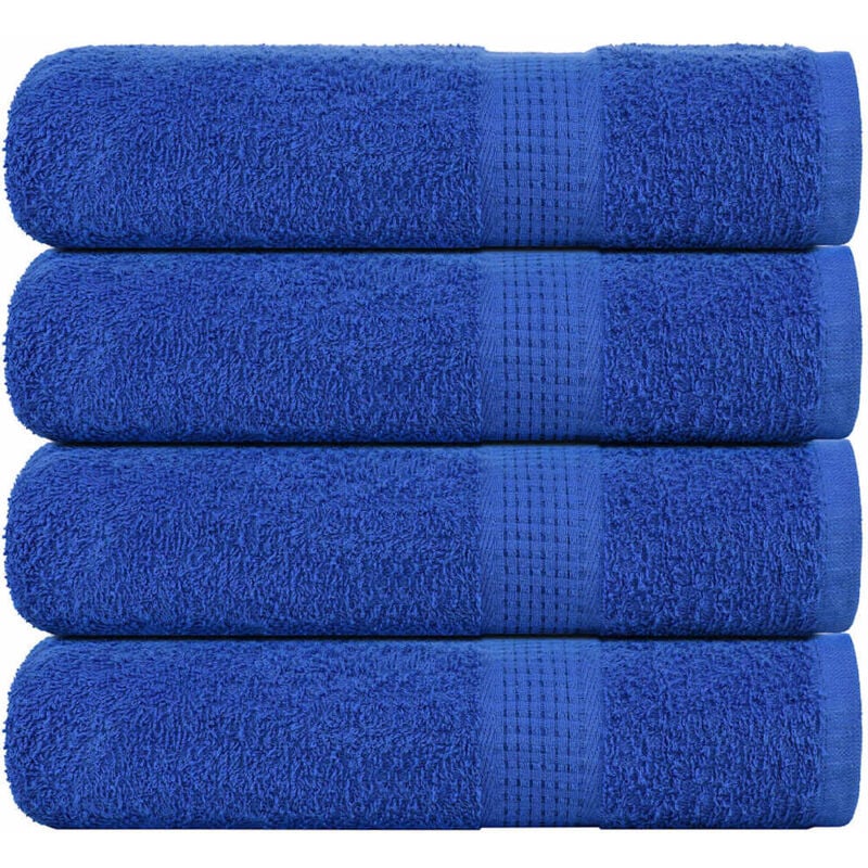 foto del prodotto vidaxl asciugamani doccia 4 pz blu 70x140 cm 360 g m 100 cotone
