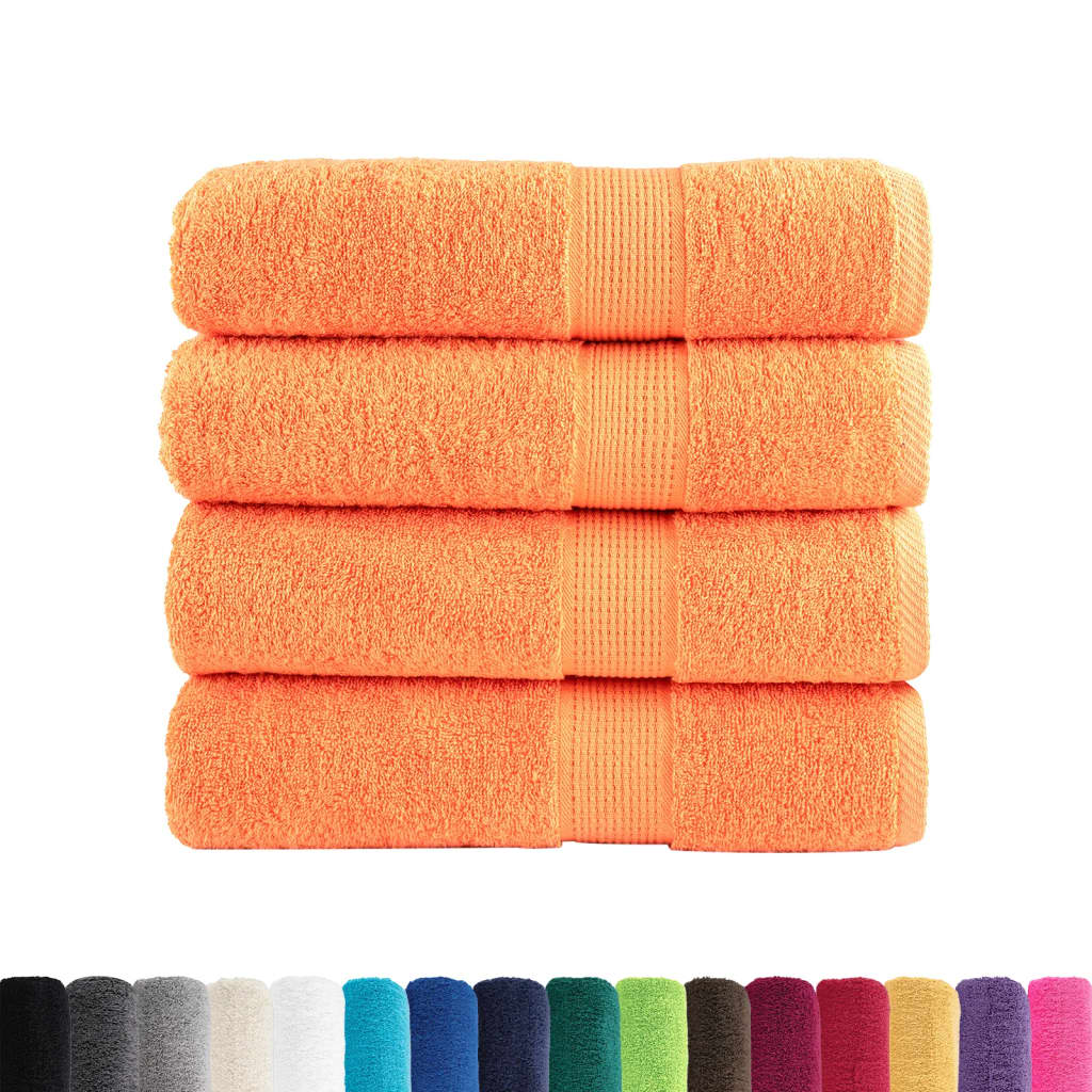 foto del prodotto vidaxl asciugamani doccia solund 4 pz arancioni 70x140cm 600 g m 