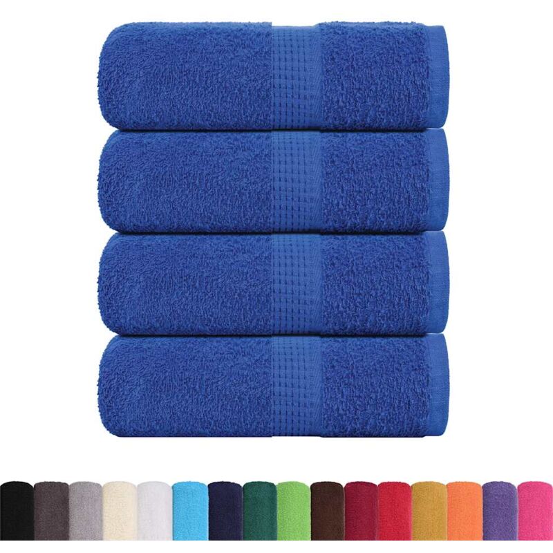 foto del prodotto vidaxl asciugamani ospiti 4 pz blu 30x50 cm 360 g m 100 cotone