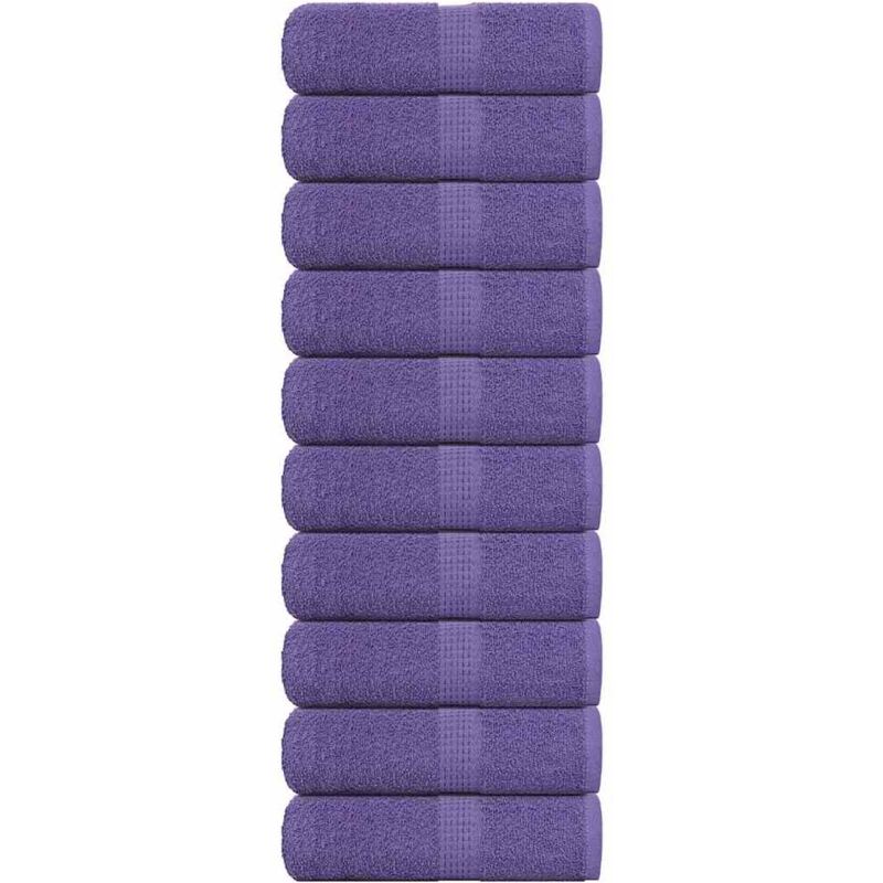 foto del prodotto vidaxl asciugamani per sapone 10 pz viola 30x30cm 360g m 100 cotone