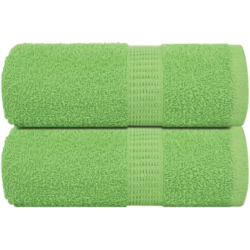 foto del prodotto vidaxl asciugamani per sapone 2 pz verde mela 30x30 cm 360 g m cotone