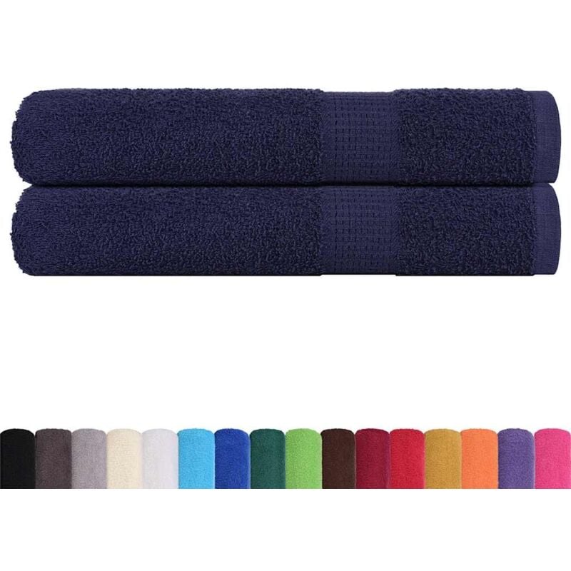 foto del prodotto vidaxl asciugamani per sauna 2 pz 80x200 cm 360 g m 100 cotone