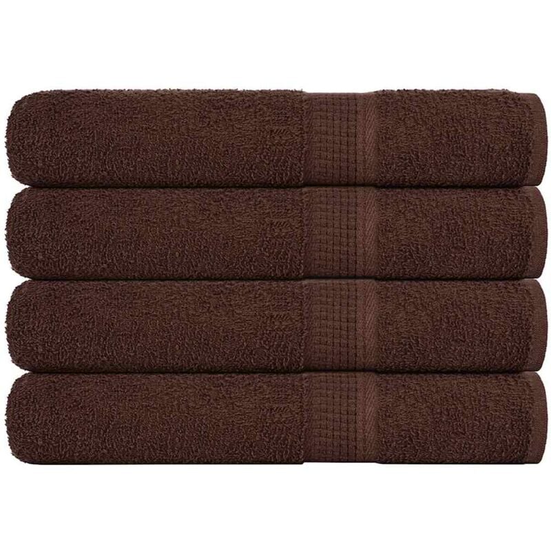 foto del prodotto vidaxl asciugamani per sauna 4 pz marrone 80x200cm 360g m 100 cotone