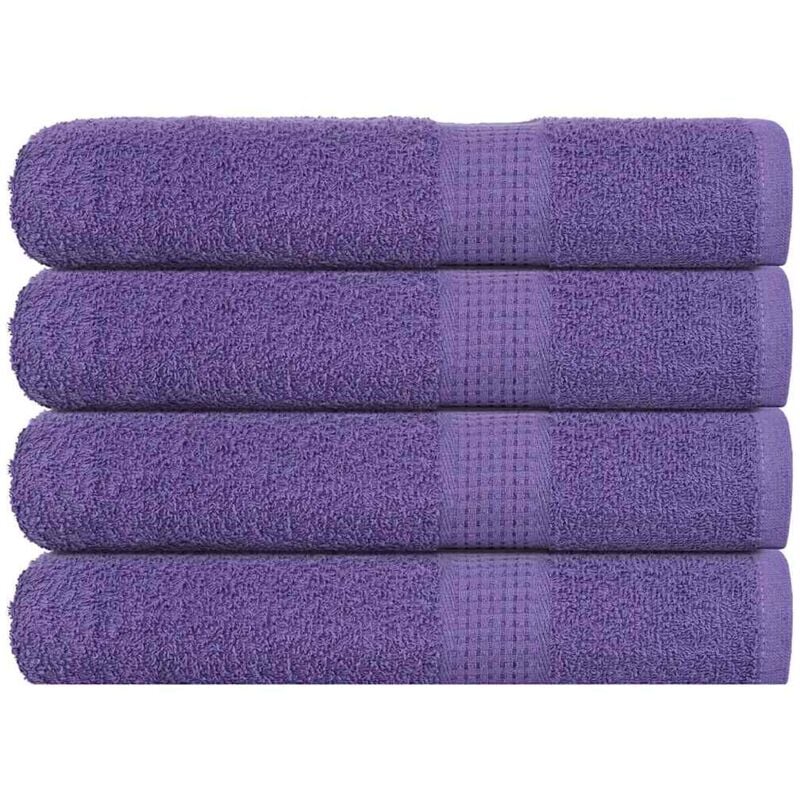 foto del prodotto vidaxl asciugamani per sauna 4 pz viola 80x200cm 360g m 100 cotone