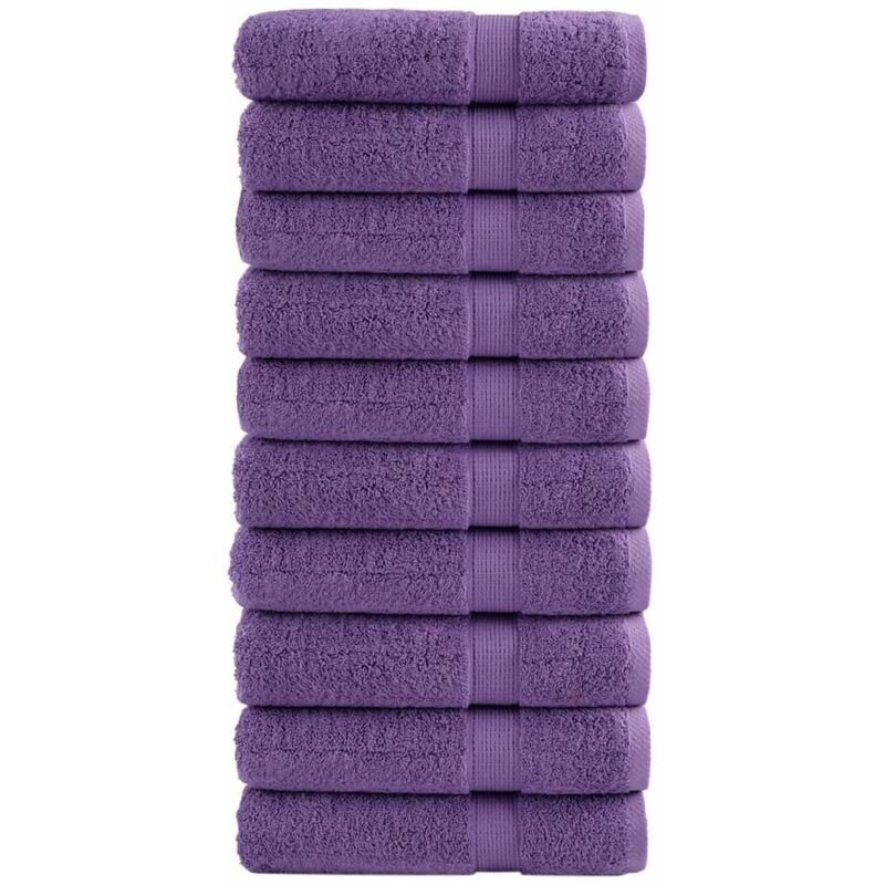 foto del prodotto vidaxl asciugamani premium solund 10 pz viola 50x100 cm 600 g m 