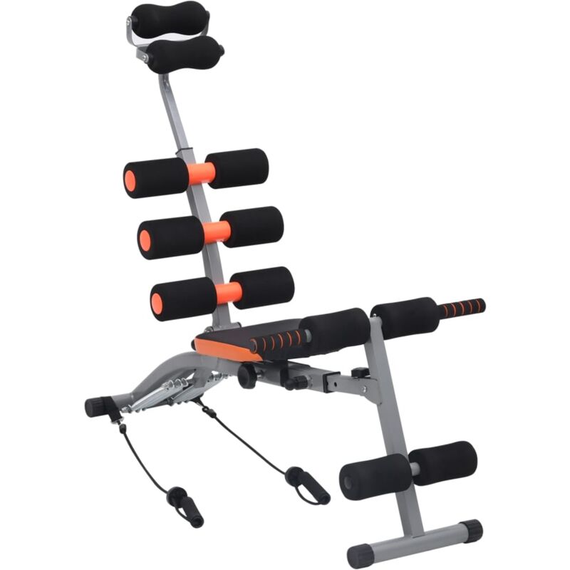 foto del prodotto vidaxl attrezzo panca per allenamento addominali con corde elastiche