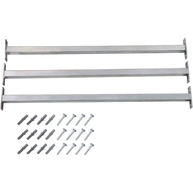 foto del prodotto vidaxl barre di sicurezza per finestra regolabili in acciaio vari modelli modelli 3 pz