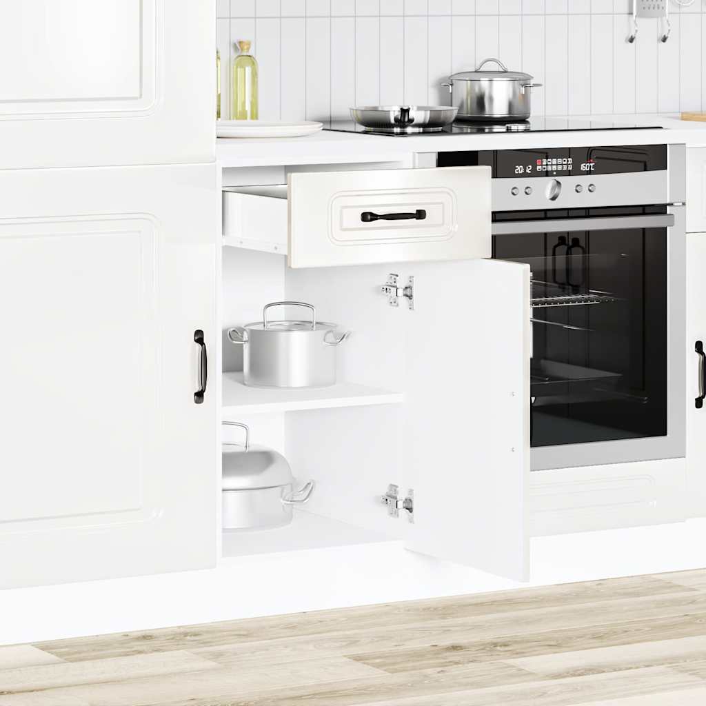 foto del prodotto vidaxl base da cucina kalmar bianco lucido in legno multistrato