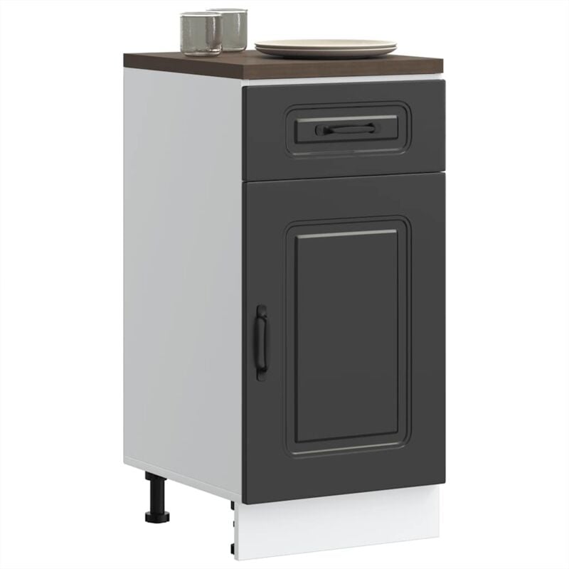 foto del prodotto vidaxl base da cucina kalmar nero in legno multistrato
