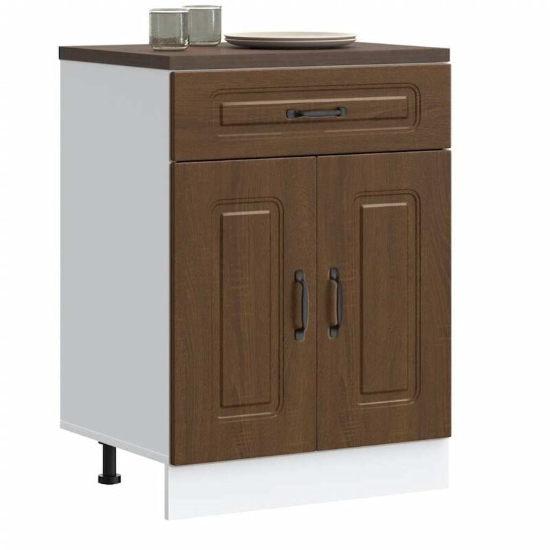 foto del prodotto vidaxl base da cucina kalmar rovere marrone in legno multistrato