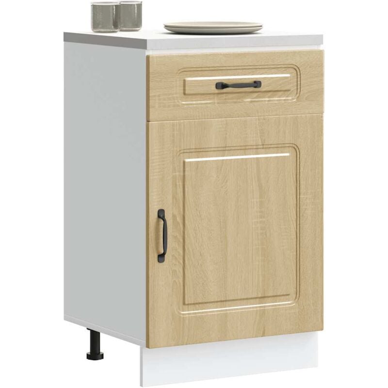foto del prodotto vidaxl base da cucina kalmar rovere sonoma in legno multistrato