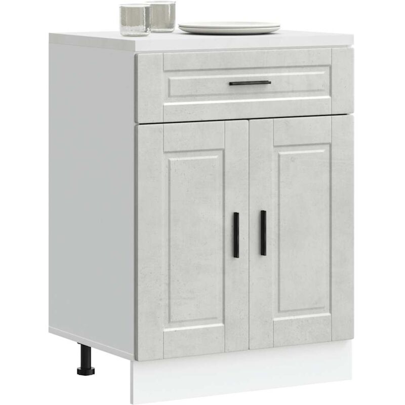 foto del prodotto vidaxl base da cucina porto grigio cemento in legno multistrato