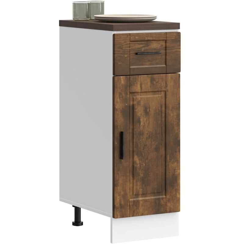 foto del prodotto vidaxl base da cucina porto rovere fumo in legno multistrato