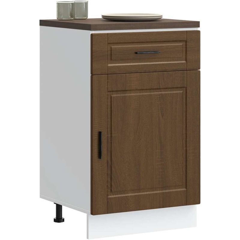 foto del prodotto vidaxl base da cucina porto rovere marrone in legno multistrato