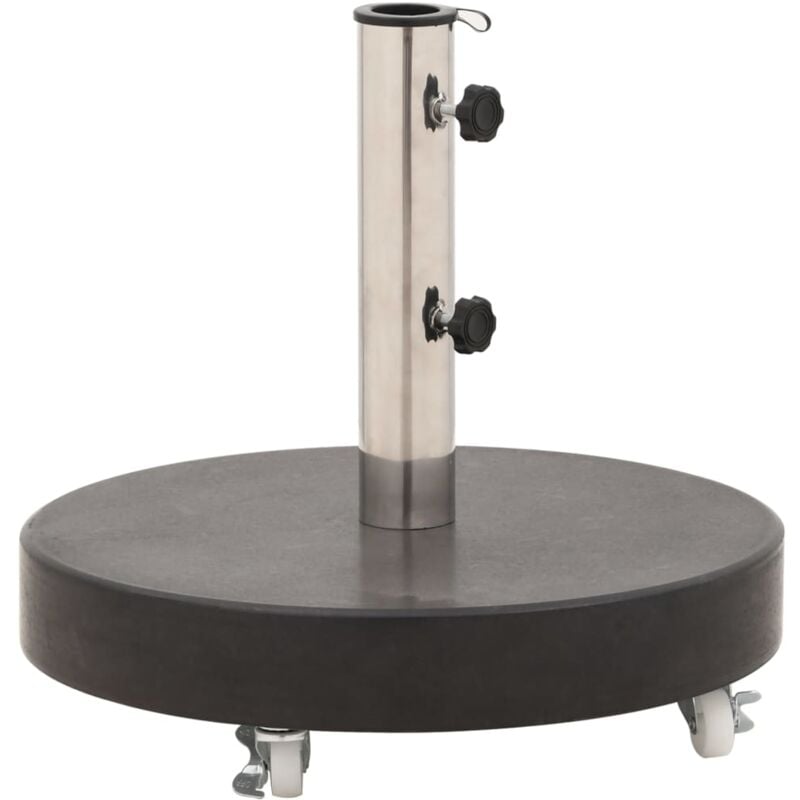 foto del prodotto vidaxl base per ombrellone in granito 30 kg circolare nera