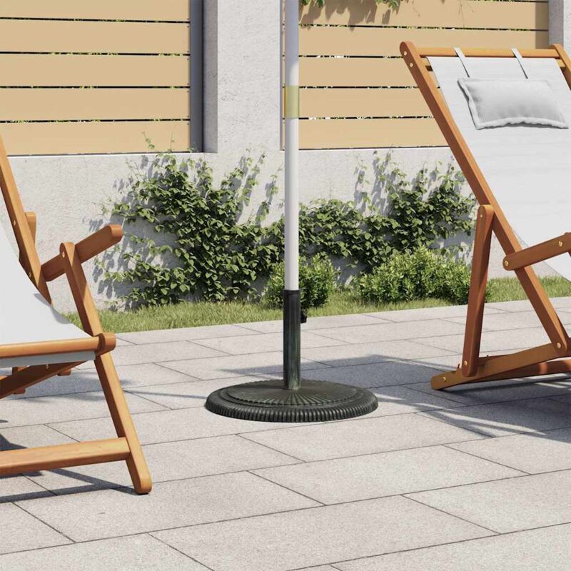 foto del prodotto vidaxl base per ombrellone verde 45x45x30 cm in ghisa 865009